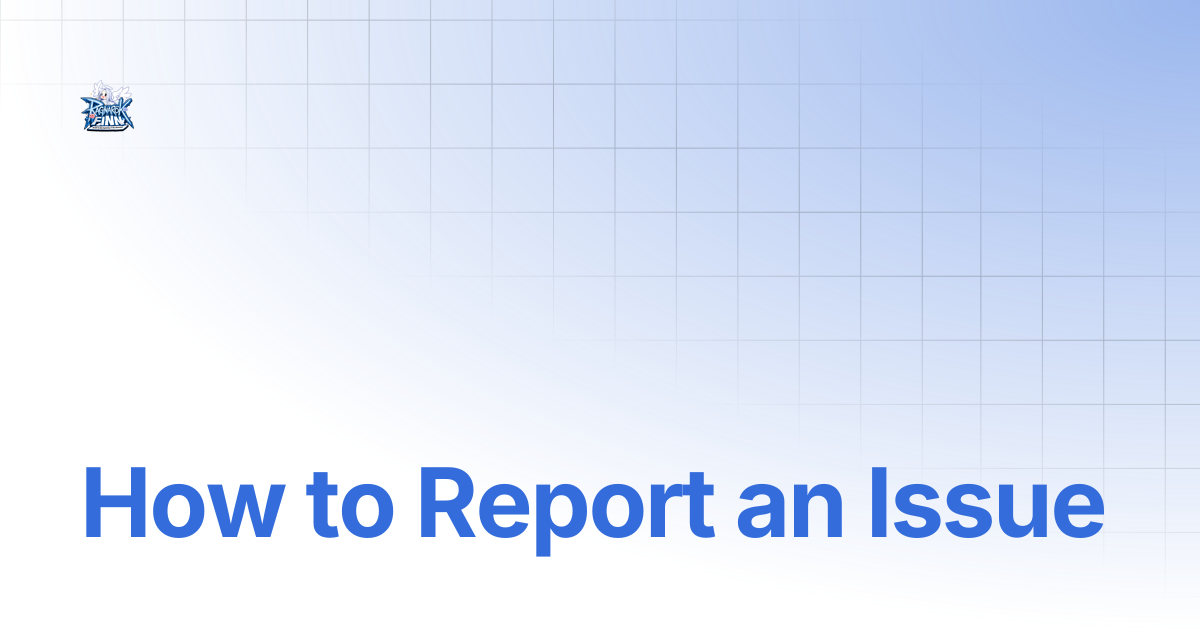 How to Report a Problem | finnro-classic