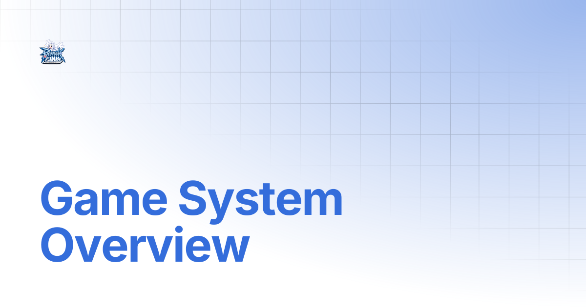 Game System Overview | finnro-classic
